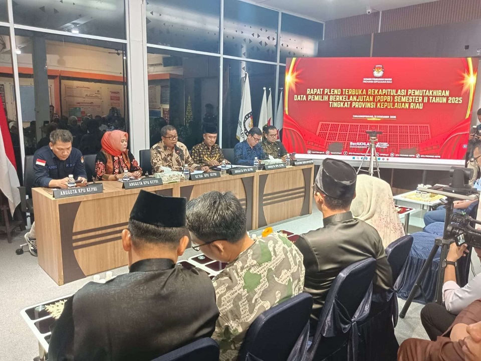 Pemilih Kepri 2025 Tembus 1,6 Juta Orang, 40 Ribu Data Pemilih Dicoret