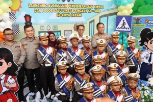 Satlantas Polresta Barelang Luncurkan Kurikulum Pendidikan Lalu Lintas dan Pojok Lalu Lintas SD-SMP se-Kota Batam