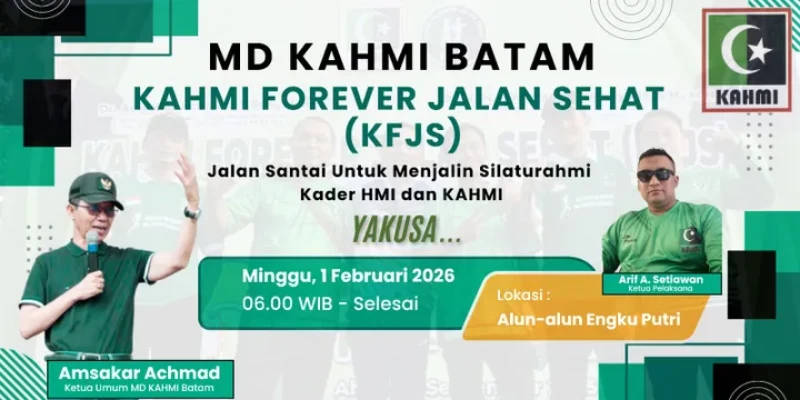 KAHMI Batam Gelar Jalan Sehat 1 Februari 2026, Bergerak Mengalirkan Kebaikan