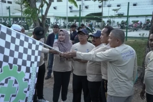 Semarak Jalan Santai Bulan K3 di Batamindo, Ada Hadiah Logam Mulia