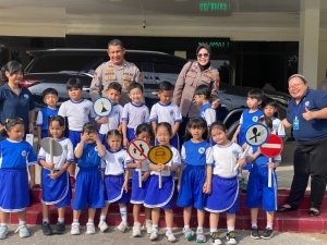 Edukasi Sejak Dini, Satbinmas Polresta Barelang Terima Kunjungan Siswa Kinder 2 Monte Sienna