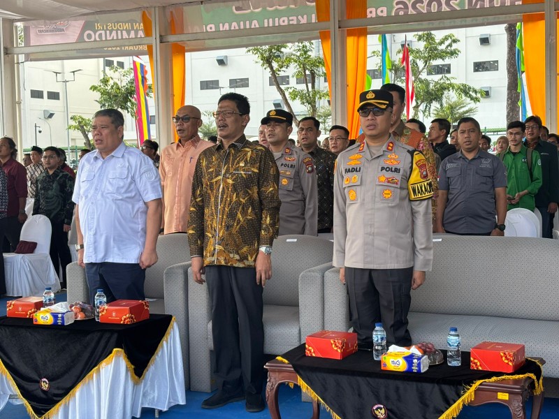 Wakapolresta Barelang Hadiri Apel Peringatan Bulan K3 Nasional Ke-56 Tahun 2026 di Batamindo