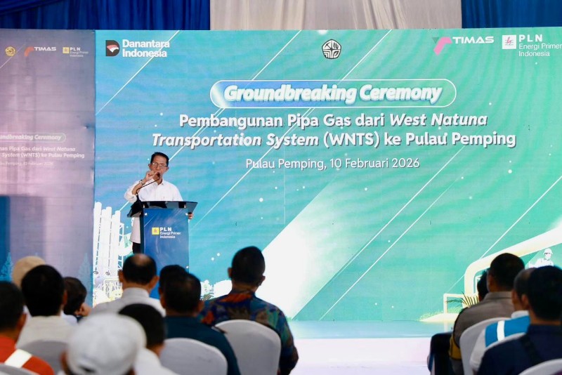 Pipa Gas WNTS ke Pulau Pemping Resmi Dibangun, Setelah 10 Tahun Penantian