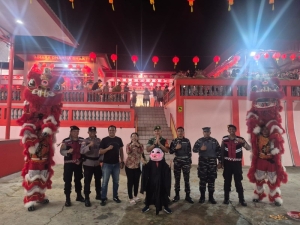 Pastikan Perayaan Dewa Naik di Vihara Dharma Bhakti Kondusif, Pengamanan Dilakukan Polsek Belakang Padang