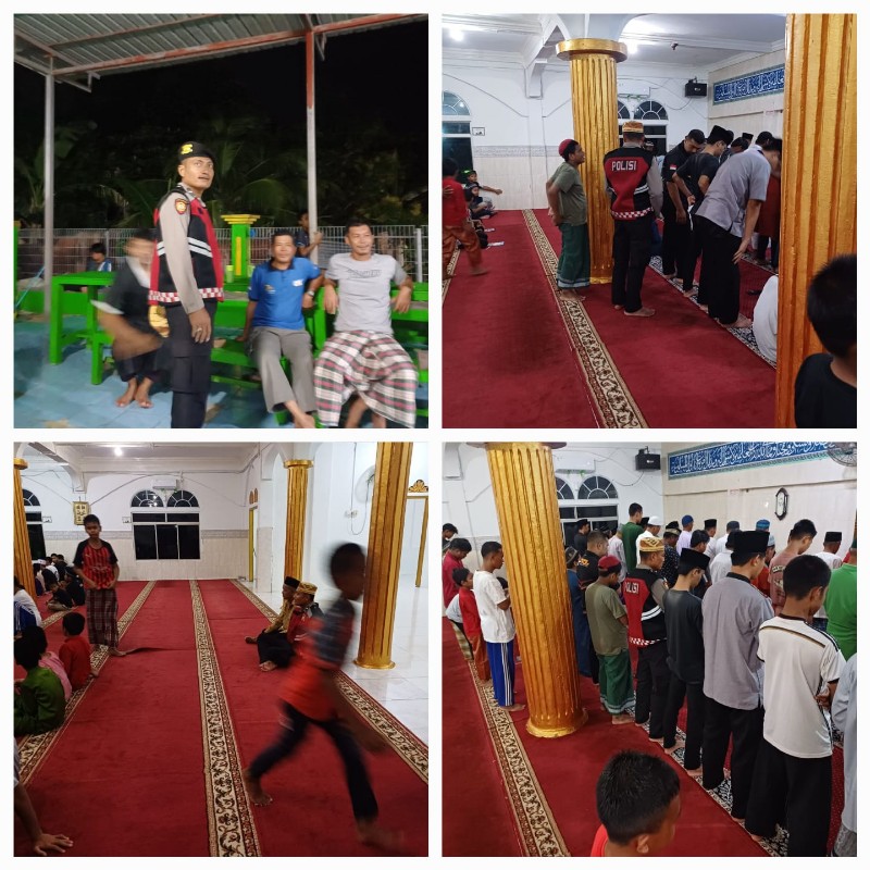 Polsek Bulang Hadirkan Keamanan dan Kekhusyukan Melalui Tarawih Keliling di Masjid Jami’ Nurul Iman