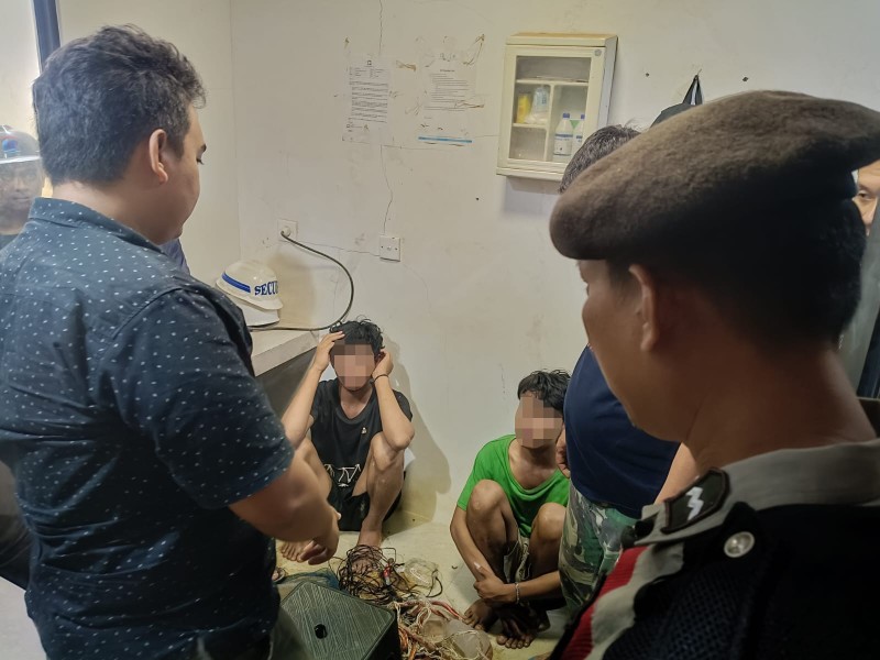 Dua Terduga Pelaku Pencurian Kabel Tembaga di PT Blue Steel, Diamankan Polsek Nongsa, Respon Cepat Layanan 110