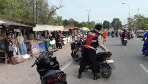 Parkir Sembarangan di Kawasan Tanjung Uncang Batam, Ratusan Motor Ditertibkan