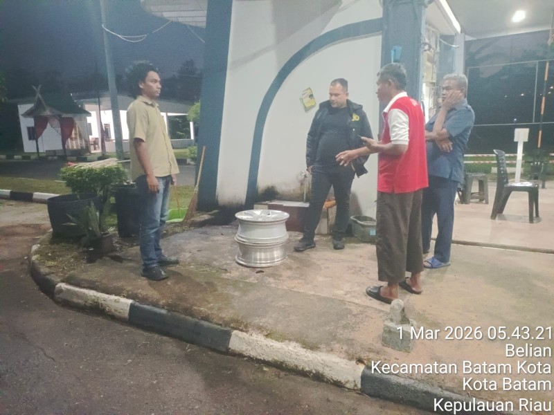 Datangi TKP Dugaan Pencurian di Simpang Raya Indah, Polsek Batam Kota Respon Cepat Laporan 110
