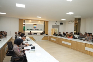 Pengamanan Idul Fitri, Polresta Barelang Gelar Rakor Lintas Sektoral Operasi Ketupat Seligi 2026
