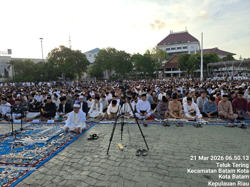 Polresta Barelang Laksanakan Pengamanan Shalat Idul Fitri 1447 H di Batam Kota Secara Optimal