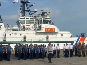 Apel Penutupan Posko Angkutan Laut Lebaran 2026 di Batu Ampar Polsek KKP Bersama Instansi Terkait , Arus Mudik dan Balik Aman dan Lancar