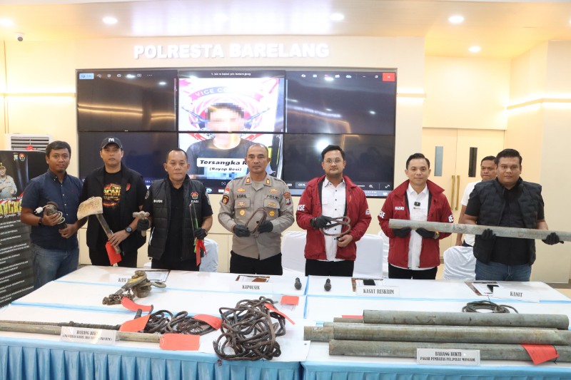 Satreskrim Polresta Barelang Bersama Tim Gabungan Polda Kepri Ungkap Jaringan “Rayap Besi” Pencuri Kabel, Travo, dan Pagar Pelabuhan