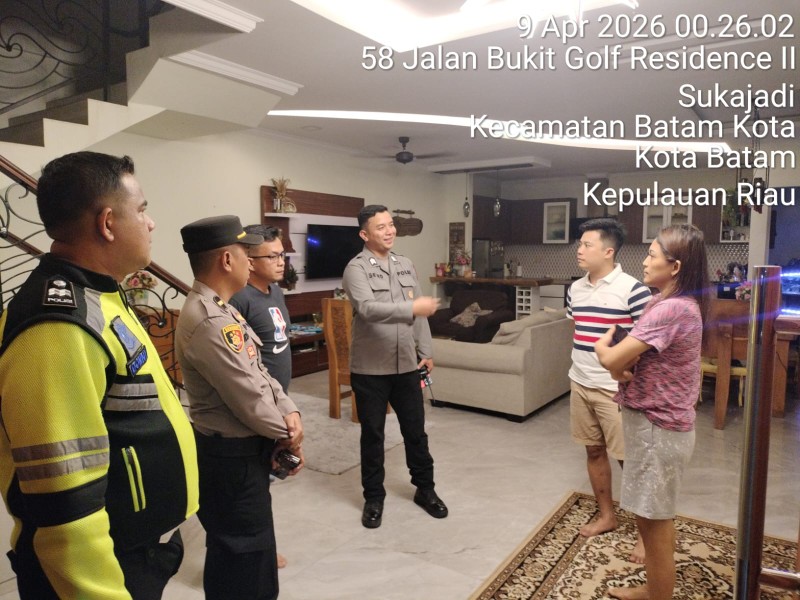 Polsek Batam Kota Tangani Keributan Rumah Tangga di Bukit Indah Sukajadi, Respon Cepat Layanan 110