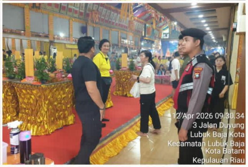 Kegiatan Ritual Qing Ming di Batam di Kawal Polsek Lubuk Baja Berjalan dengan Lancar