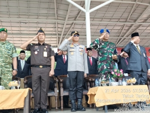 Perkuat Sinergitas Polresta Barelang Menghadiri Upacara Peringatan Hari Kartini dan HUT Satpol PP, Satlinmas, Damkar