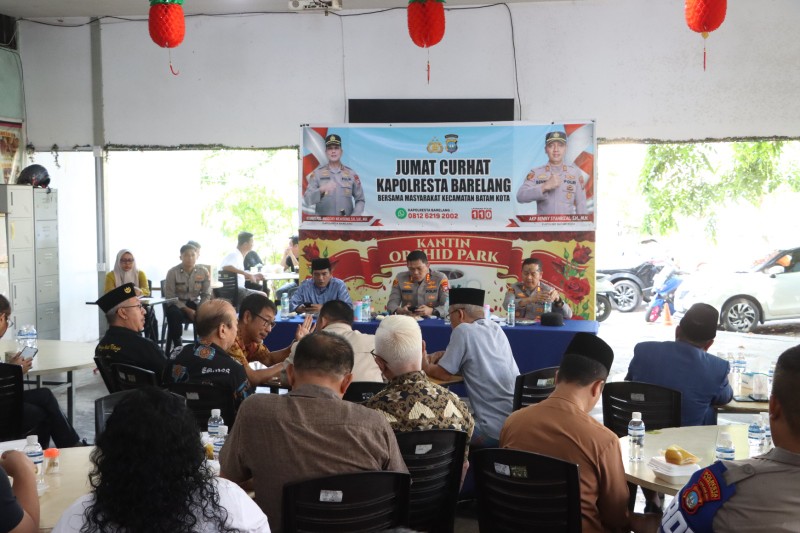 Kapolresta Barelang Serap Aspirasi Warga Batam Kota, Jum’at Curhat Kamtibmas