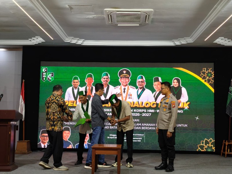 Polsek Bengkong Melakukan Pengamanan Pelantikan Pengurus HMI Cabang Batam Periode 2026–2027