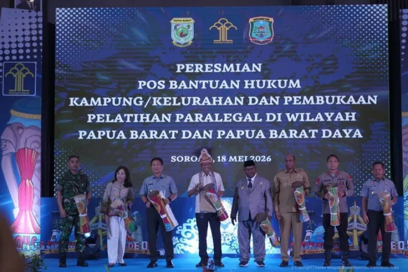 Perkuat Akses Keadilan, Menteri Hukum Resmikan Ribuan Posbankum di Papua Barat dan Papua Barat Daya, Perkuat Akses Keadilan