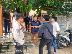 Personel Polsek Bengkong Amankan Keributan Warga di Bengkong Indah, Respon Cepat Laporan 110