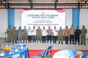 Kapolresta Barelang Hadiri Peresmian Operasional 1.061 Titik Koperasi Desa/Kelurahan Merah Putih Secara Daring Oleh Presiden RI