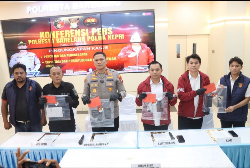 Pelaku Pencurian dan Penggelapan Sepeda Motor Berhasil Diamankan Satreskrim Polresta Barelang