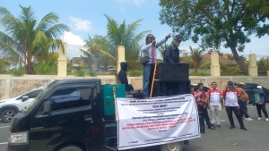 Demo di PN Batam, Massa Tuntut Keadilan Kasus Perusakan 6 Hektare Hutan Lindung Tembesi
