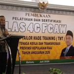 Anggota DPRD Kepri Aman Inisiasi Pelatihan dan Sertifikasi Las 4G FCAW, Permudah SDM Batam Dapat Kerja