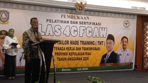 Anggota DPRD Kepri Aman Inisiasi Pelatihan dan Sertifikasi Las 4G FCAW, Permudah SDM Batam Dapat Kerja