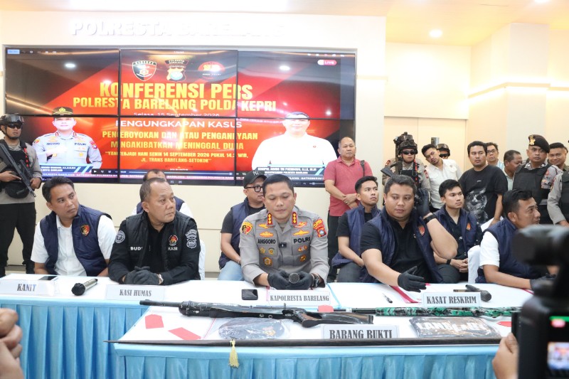 Polresta Barelang Ungkap Dua Perkara dalam Kericuhan Setokok, Kapolresta Ajak Masyarakat Jaga Batam Tetap Kondusif
