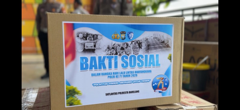 Doa Bersama dan Syukuran HUT Lalu Lintas Ke-71, Satlantas Polresta Barelang Gelar Baksos