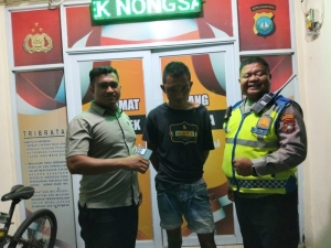 Polsek Nongsa Amankan Terduga Pelaku Percobaan Pencurian di Batu Besar, Respon Cepat Layanan Polisi 110