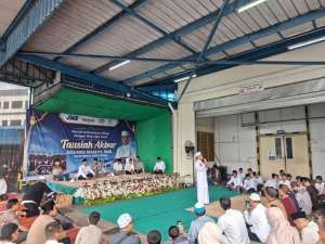 Polsek Sei Beduk Bersama Polresta Barelang Amankan Tausiyah Akbar di PT JMS
