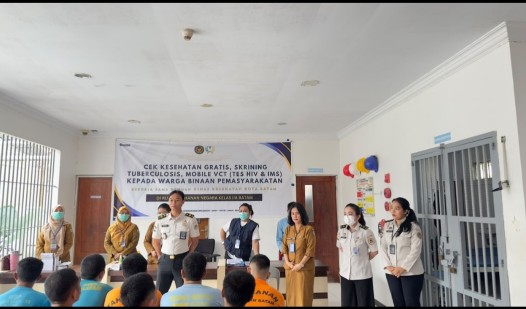 Rutan Batam Perkuat Layanan VCT Bersama Dinkes Kota Batam, Peduli Kesehatan Warga Binaan